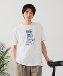 【BLUE STANDARD/ブルースタンダード】【涼しい スラブ天竺】 アニマルプリントＴシャツ 綿100% 凹凸素材 ペンギン ゆるかわ 凹凸素材 部屋着 ワンマイル キャンプ