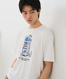 【BLUE STANDARD/ブルースタンダード】【涼しい スラブ天竺】 アニマルプリントＴシャツ 綿100% 凹凸素材 ペンギン ゆるかわ 凹凸素材 部屋着 ワンマイル キャンプ