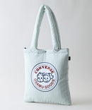 【CONVERSE/コンバース】CONVERSE×OSAMUGOODS ストライプ パフィングトートバッグ グリーン FREE ❘ジーンズメイト公式オンラインショップ