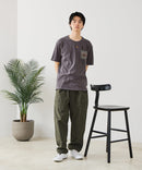 【BLUE STANDARD/ブルースタンダード】【涼しい スラブ天竺】 アニマルプリント ポケット付きＴシャツ 綿100% 凹凸素材 ペンギン ゆるかわ 凹凸素材 部屋着 ワンマイル キャンプ ❘ジーンズメイト公式オンラインショップ
