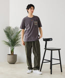 【BLUE STANDARD/ブルースタンダード】【涼しい スラブ天竺】 アニマルプリント ポケット付きＴシャツ 綿100% 凹凸素材 ペンギン ゆるかわ 凹凸素材 部屋着 ワンマイル キャンプ ❘ジーンズメイト公式オンラインショップ
