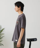 【BLUE STANDARD/ブルースタンダード】【涼しい スラブ天竺】 アニマルプリント ポケット付きＴシャツ 綿100% 凹凸素材 ペンギン ゆるかわ 凹凸素材 部屋着 ワンマイル キャンプ ❘ジーンズメイト公式オンラインショップ