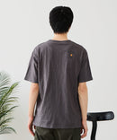 【BLUE STANDARD/ブルースタンダード】【涼しい スラブ天竺】 アニマルプリント ポケット付きＴシャツ 綿100% 凹凸素材 ペンギン ゆるかわ 凹凸素材 部屋着 ワンマイル キャンプ ❘ジーンズメイト公式オンラインショップ