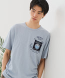 【BLUE STANDARD/ブルースタンダード】【涼しい スラブ天竺】 アニマルプリント ポケット付きＴシャツ 綿100% 凹凸素材 ペンギン ゆるかわ 凹凸素材 部屋着 ワンマイル キャンプ ❘ジーンズメイト公式オンラインショップ