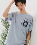 【BLUE STANDARD/ブルースタンダード】【涼しい スラブ天竺】 アニマルプリント ポケット付きＴシャツ 綿100% 凹凸素材 ペンギン ゆるかわ 凹凸素材 部屋着 ワンマイル キャンプ ❘ジーンズメイト公式オンラインショップ
