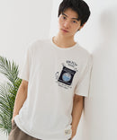 【BLUE STANDARD/ブルースタンダード】【涼しい スラブ天竺】 アニマルプリント ポケット付きＴシャツ 綿100% 凹凸素材 ペンギン ゆるかわ 凹凸素材 部屋着 ワンマイル キャンプ ❘ジーンズメイト公式オンラインショップ