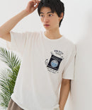 【BLUE STANDARD/ブルースタンダード】【涼しい スラブ天竺】 アニマルプリント ポケット付きＴシャツ 綿100% 凹凸素材 ペンギン ゆるかわ 凹凸素材 部屋着 ワンマイル キャンプ ❘ジーンズメイト公式オンラインショップ