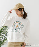 【CONVERSE/コンバース】×【TOM AND JERRY/トムとジェリー】オーバーサイズ プリント スウェットトレーナー
