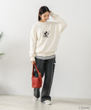 【DISCUS×DISNEY】「ミッキーマウス」キャラクタープリントスウェットトレーナー メンズ レディース ユニセックス