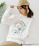 【CONVERSE/コンバース】×【TOM AND JERRY/トムとジェリー】オーバーサイズ プリント スウェットトレーナー