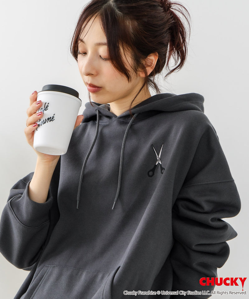 【CHUCKY/チャッキー】オリジナルデザイン 裏起毛パーカー フーディー CHUCKY チャッキー ティファニー