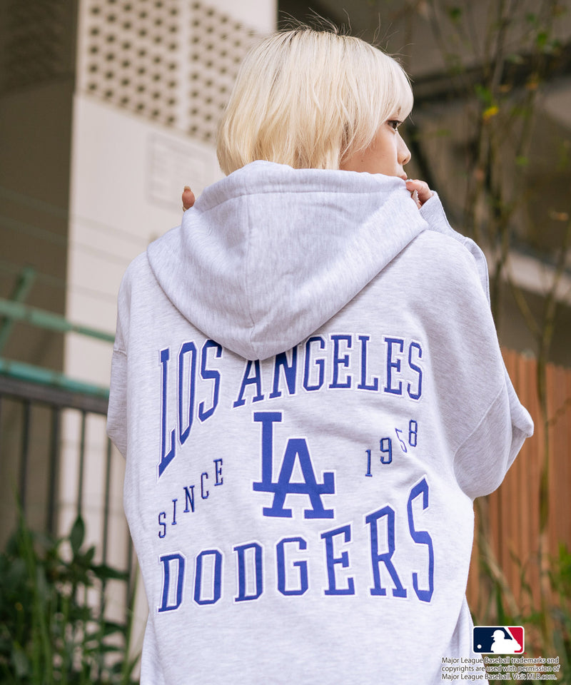 【MLB/メジャーリーグベースボール】裏起毛 バックロゴ フーディー プルオーバーパーカー