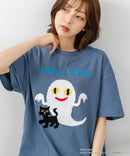 【ねないこだれだ】【コットン100％のしっかりした生地 ドロップショルダー】オリジナルデザイン 刺繍Tシャツ せなけいこ 絵本 コラボ キャラクター 半袖 ユニセックス おばけ グッズ かわいい
