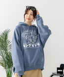 【GODZILLA/ゴジラ】ゴジラ キングギドラ オリジナルデザイン ビッグシルエット 裏起毛 プルオーバーパーカー フーディー ドロップショルダー オーバーサイズ