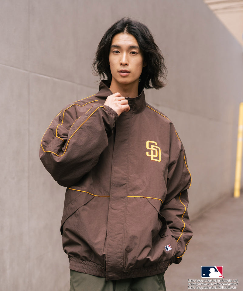 【MLB/メジャーリーグベースボール】パイピングナイロンジャケット