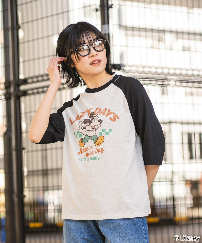 DISNEY/ディズニー】ラグラン7分袖Tシャツ