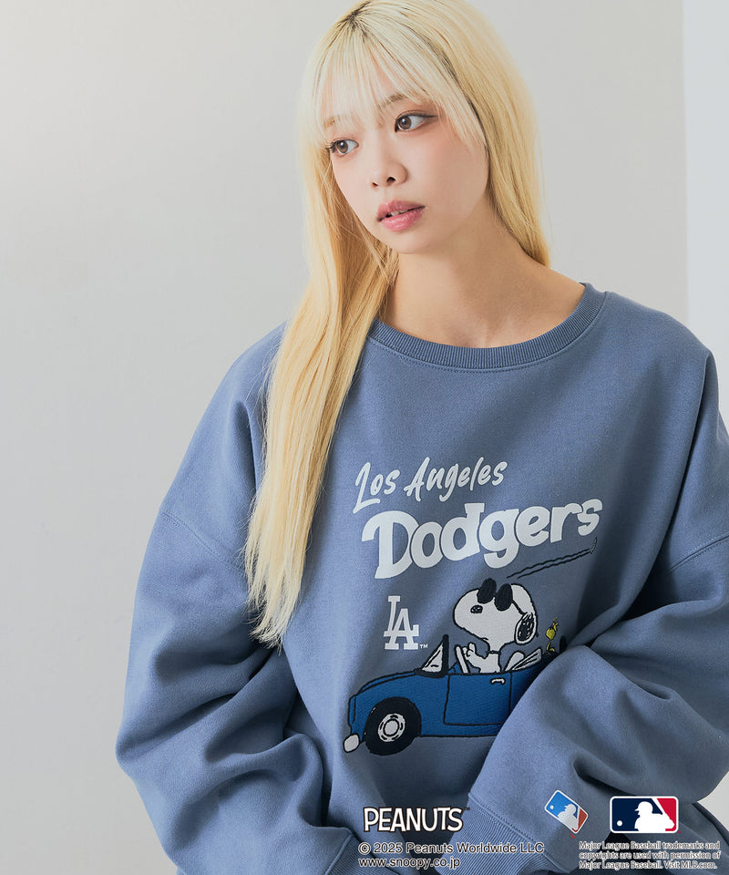 【PEANUTS×MLB】オリジナルデザイン 裏起毛トレーナー ヤンキース ドジャース カブス キャラクター