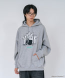 【MOOMIN/ムーミン】【ユニセックスデザインでリンクコーデにも◎】裏起毛プルオーバーパーカー フーディ 保温 キャラクター ムーミン ニョロニョロ リトルミイ スティンキー