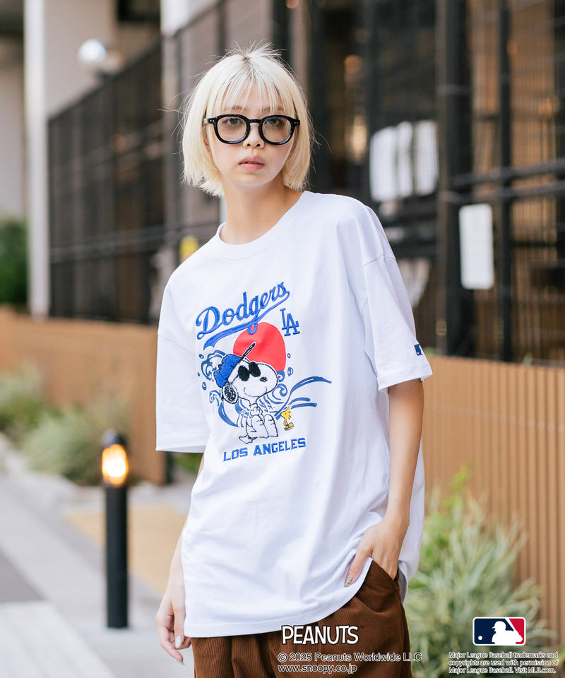 【PEANUTS×MLB】オリジナルデザイン 和柄Ｔシャツ ドジャース ヤンキース カブス スーベニア
