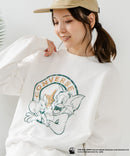 【CONVERSE/コンバース】×【TOM AND JERRY/トムとジェリー】オーバーサイズ プリント スウェットトレーナー