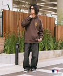 【MLB/メジャーリーグベースボール】裏起毛 バックロゴ フーディー プルオーバーパーカー