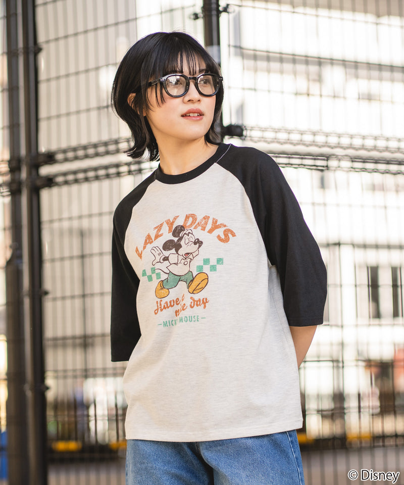 DISNEY/ディズニー】ラグラン7分袖Tシャツ