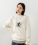 【DISCUS×DISNEY】「ミッキーマウス」キャラクタープリントスウェットトレーナー メンズ レディース ユニセックス