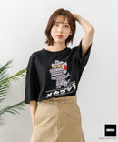 【GODZILLA/ゴジラ】【コットン100％のしっかりした生地 ドロップショルダー】オリジナルデザイン 刺繍Tシャツ ゴジラ キングギドラ メカゴジラ コラボ 特撮 映画 キャラT オーバーサイズ