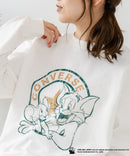 【CONVERSE/コンバース】×【TOM AND JERRY/トムとジェリー】オーバーサイズ プリント スウェットトレーナー
