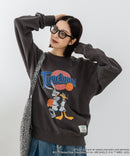 【DISCUS ATHLETIC×LOONEY TUNES】スペース・ジャム キャラクタープリントスウェットトレーナー メンズ レディース ユニセックス