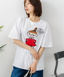 【ムーミン】 【綿100%のしっかりした生地】オリジナルデザイン キャラクター刺繍Tシャツ リトルミイ ニョロニョロ 大人カジュアル ユニセックス