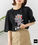 【GODZILLA/ゴジラ】【コットン100％のしっかりした生地 ドロップショルダー】オリジナルデザイン 刺繍Tシャツ ゴジラ キングギドラ メカゴジラ コラボ 特撮 映画 キャラT オーバーサイズ