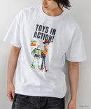 【TOY STORY/トイ・ストーリー】【限定オリジナルデザイン】半袖Tシャツ 綿100% ドロップショルダー ワンポイント バックプリント ディズニー ピクサー キャラクター クルーネック Disney ユニセックス