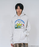 【SANRIO CHARACTERS/サンリオキャラクターズ】【人気の「サンリオキャラクターズ」デザイン！】裏起毛プルオーバーパーカー フーディ 保温 けろけろけろっぴ ぐでたま