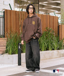 【MLB/メジャーリーグベースボール】裏起毛 バックロゴ フーディー プルオーバーパーカー