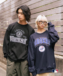 【MLB/メジャーリーグベースボール】 裏起毛 レトロロゴ クルーネックトレーナー スウェット