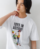 【TOY STORY/トイ・ストーリー】【限定オリジナルデザイン】半袖Tシャツ 綿100% ドロップショルダー ワンポイント バックプリント ディズニー ピクサー キャラクター クルーネック Disney ユニセックス