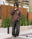 【MLB/メジャーリーグベースボール】裏起毛 バックロゴ フーディー プルオーバーパーカー