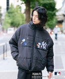 【PEANUTS×MLB】オリジナルデザイン ナイロンパファージャケット 中綿ジャケット ヤンキース ドジャース ホワイトソックス