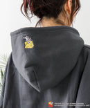 【TOM and JERRY/トムとジェリー】オリジナルデザイン 刺繍 プルオーバーパーカー フーディー ジェリー タフィー サカナ ドロップショルダー ビッグシルエット