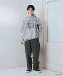 【DISNEY/ディズニー】＜ナイトメアー・ビフォア・クリスマス＞＜ディズニーヴィランズ＞ビッグシルエット 裏起毛 プルオーバーパーカー フーディー ドロップショルダー オーバーサイズ