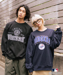 【MLB/メジャーリーグベースボール】 裏起毛 レトロロゴ クルーネックトレーナー スウェット