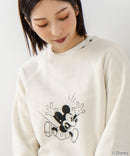 【DISCUS×DISNEY】「ミッキーマウス」キャラクタープリントスウェットトレーナー メンズ レディース ユニセックス
