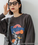【DISCUS ATHLETIC×LOONEY TUNES】スペース・ジャム キャラクタープリントスウェットトレーナー メンズ レディース ユニセックス