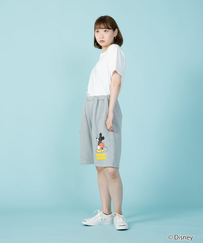【DISNEY ディズニー】 ＜ミッキー＞別注 ミニ 裏毛  ショートパンツ OUTDOOR PRODUCTS アウトドア プロダクツ