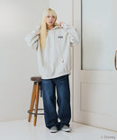 【DISNEY/ディズニー】＜ナイトメアー・ビフォア・クリスマス＞＜ディズニーヴィランズ＞ビッグシルエット 裏起毛 プルオーバーパーカー フーディー ドロップショルダー オーバーサイズ