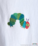 【はらぺこあおむし/The Very Hungry Caterpillar】【コットン100%のしっかりした生地 ドロップショルダー】オリジナルデザイン 刺繍Tシャツ エリック・カール 絵本 キャラクター グッズ ユニセックス