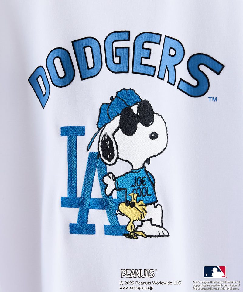 【2025新作 】MLB ×PEANUTS オリジナルデザイン TCダンボール Tトレーナー  ドジャース カブス ヤンキース ドロップショルダー ビッグシルエット ユニセックス 人気アイテム　