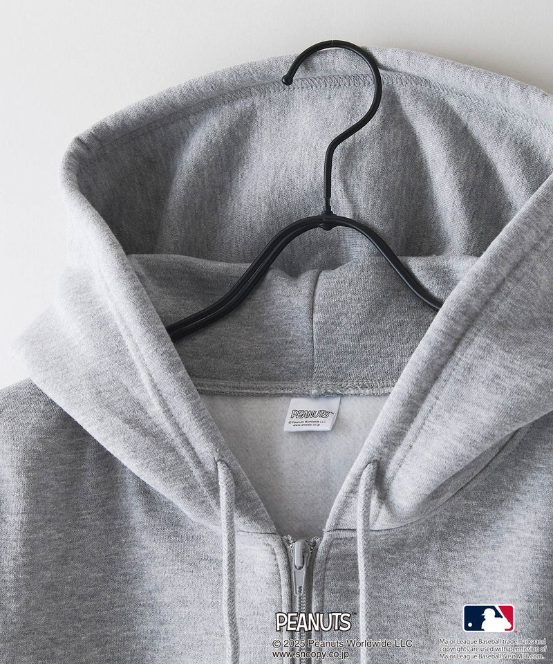 【PEANUTS×MLB】オリジナルデザイン フルジップパーカー ヤンキース ドジャース カブス キャラクター