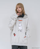 【MOOMIN/ムーミン】【ユニセックスデザインでリンクコーデにも◎】裏起毛プルオーバーパーカー フーディ 保温 キャラクター ムーミン ニョロニョロ リトルミイ スティンキー